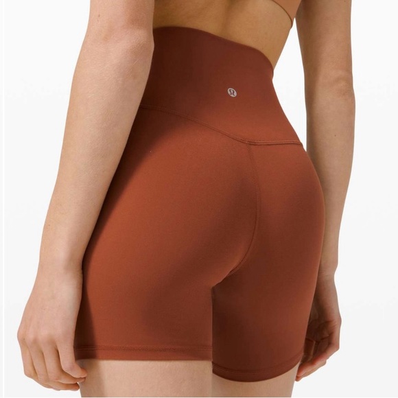 lululemon athletica align short 6” Dark Terracotta size 16 - Picture 5 of 15